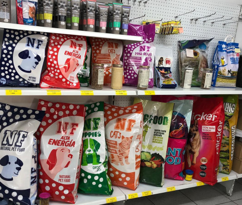 kit de comida para perros golden y labrador